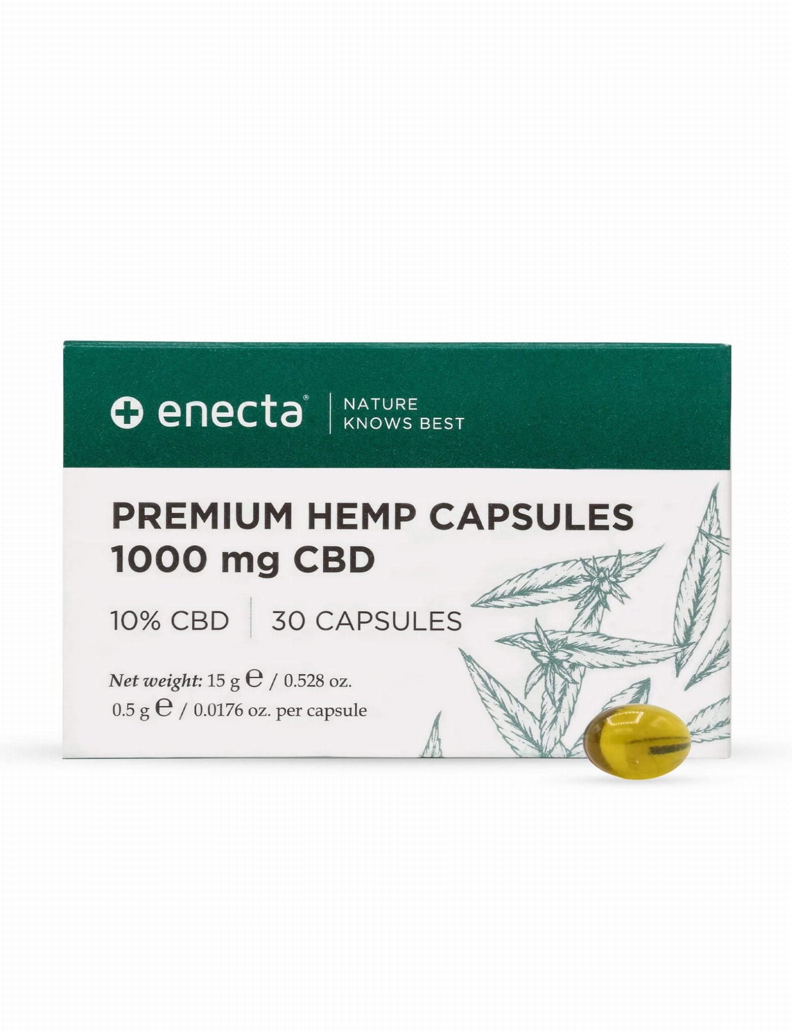 Enecta Kapsułki CBD 10% 1000mg najwyższa jakość hemp extract