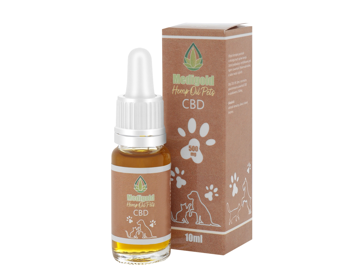 Medigold Pets olej dla zwierząt 5% CBD 10ml