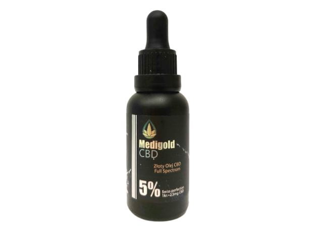 Olej CBD 1500 mg Medigold 5% 30ml