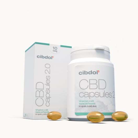 Cibdol Złoty Olej CBD kapsułki 10% 60 kapsułek 960mg