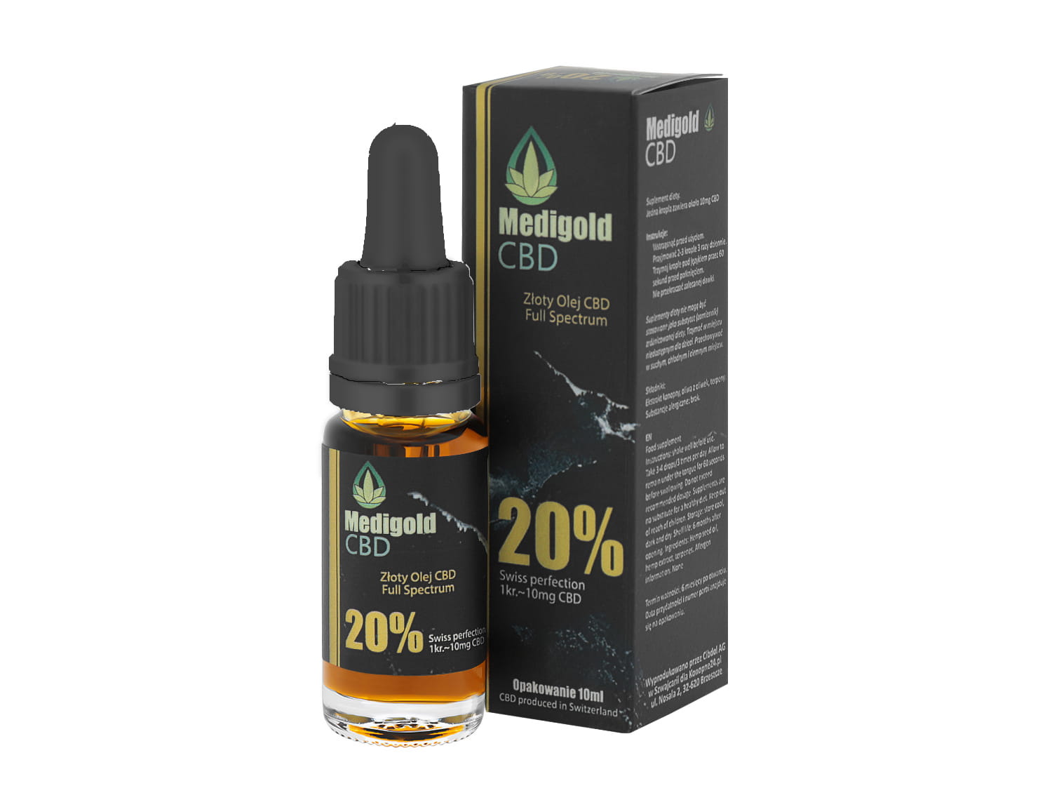 Medigold Olej CBD 20% 10ml 2000mg full spectrum
