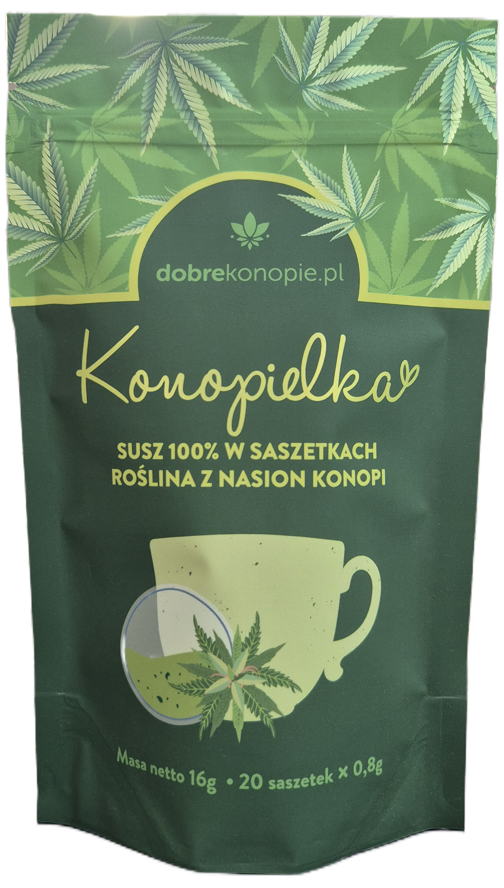 Konopielka herbatka CBD 100% kwiatów konopi 20 saszetek