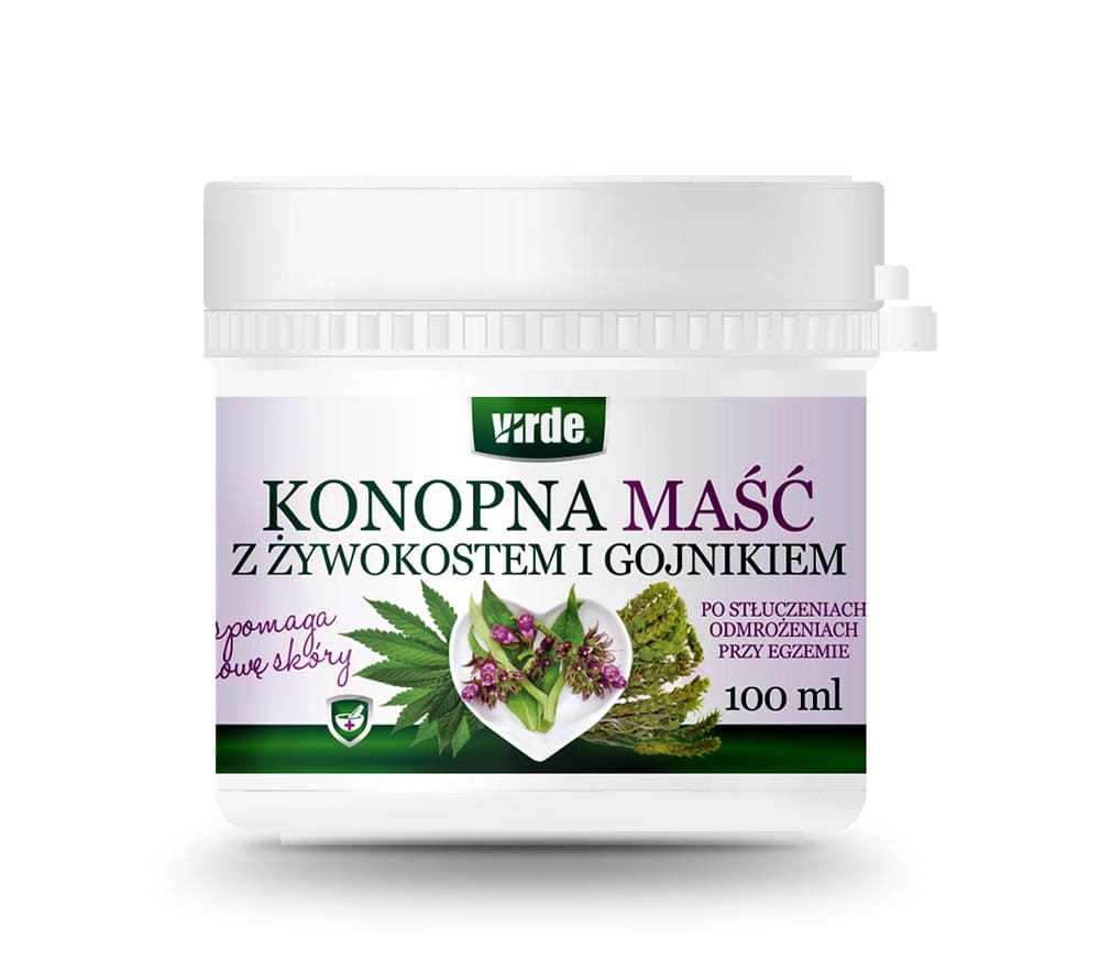 Maść konopna z żywokostem i gojnikiem 100ml